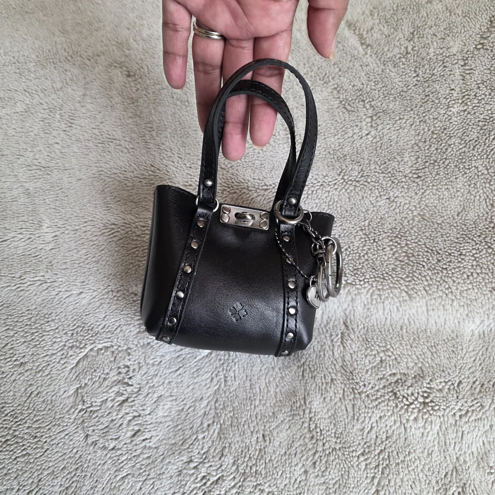 Patricia Nash Black Mini Leather Bag - Picture 6 of 12